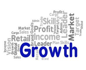 Growth Word Means Wordclouds Rise And Wordcloud