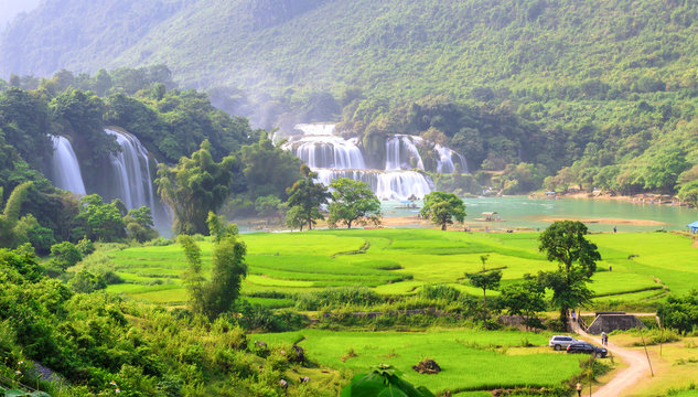 Ban Gioc waterfall in VIetnam