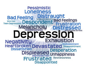 Depression Word Means Lost Hope And Anxious