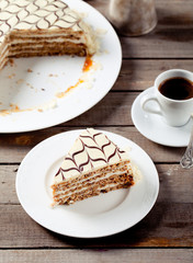 Traditional Hungarian Esterhazy cake