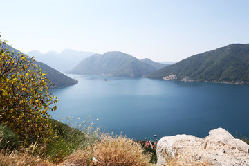 Naklejka premium Panoramic view for Boka Bay Montenegro