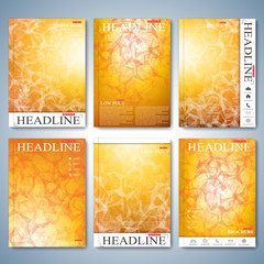 Modern set of brochure , flyer, booklet, cover or annual report