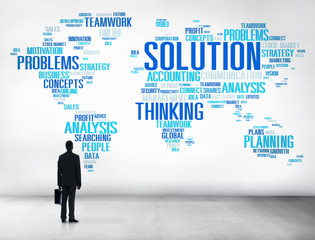 Solution Solve Problem Strategy Vision Decision Concept
