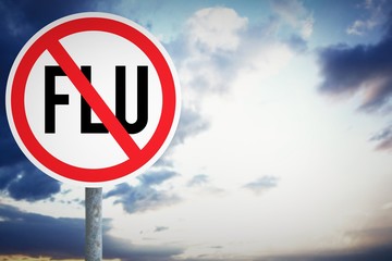 Composite image of flu