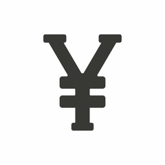 Fototapeta premium Yen icon.