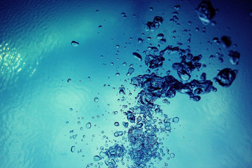 Naklejka na ściany i meble background bubbles under water