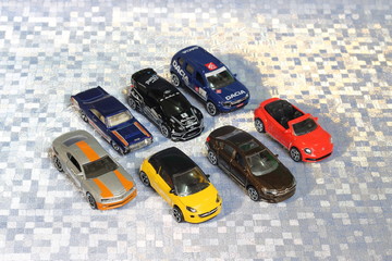 CHIANGMAI, THAILAND - AUGST 15 2015: New yellow model Chevrolet Camaro sports isolated on a white background