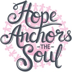 Composite image of hope anchors the soul