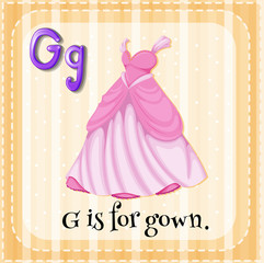Alphabet G is for gown