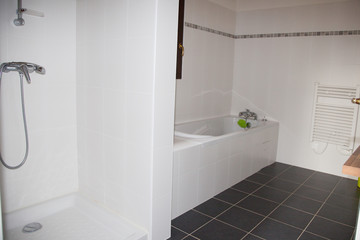 View of a spacious and elegant bathroom