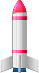 Missile rocket vector icon image