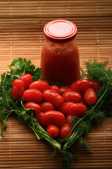 cherry tomatoes salad texture eco food concept Vitamins