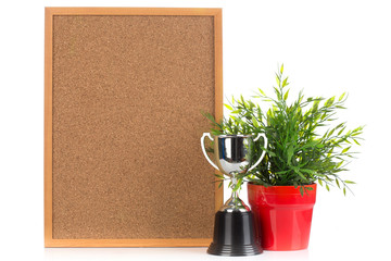 Wood board and Champion cup