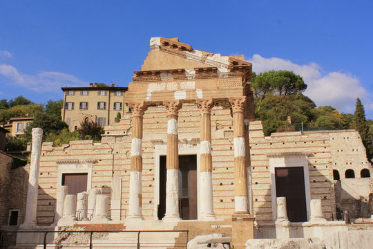  Roman ruins (capitolium Brescia), Italy
