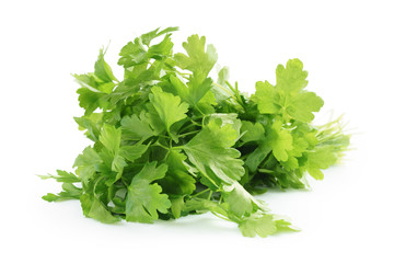 bunch of fresh parsley isolated