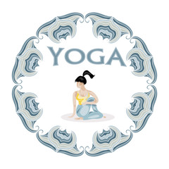 Yoga pose  logo