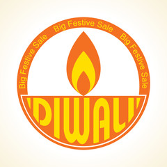 Stylish design and text for Diwali celebration stock vector