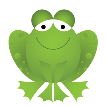 HAPPY CUTE GREEN FROG icon