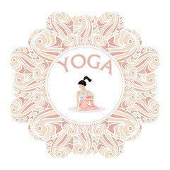 Yoga pose  logo