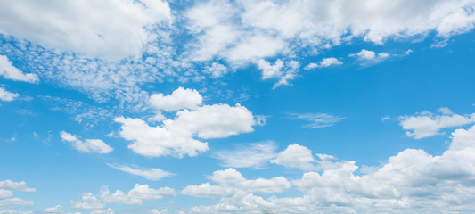 Bright sky and white cloud