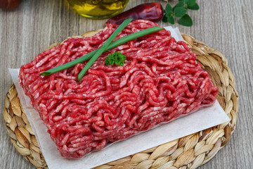 Minced beef meat