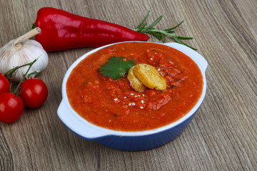 Spanish traditional soup - Gazpacho
