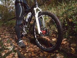 Fototapeta na wymiar Mountain bike bycicle detail