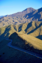 in   morocco the bush  dry atlas mountain