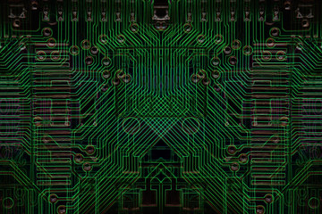 Microelectronics computer chip background