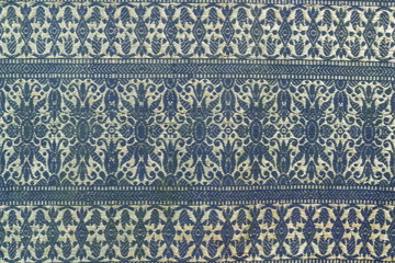 Thailand ancient striped fabric inserts gold.