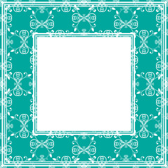 green blue border