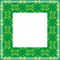 green floral border