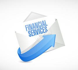 financial services mail sign concept