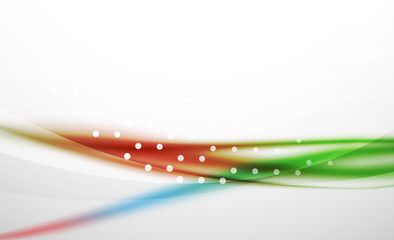 Colorful wave line, abstract background with light and shadow