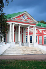 The Palace in Kuskovo park in Moscow.