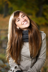 Naklejka premium Portrait of happy woman