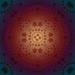 pattern of maple leaves