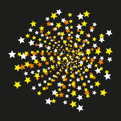 Salute the stars. Vector illustration.