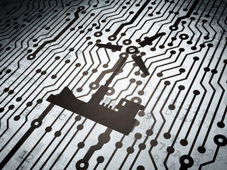 Industry concept: circuit board with Windmill
