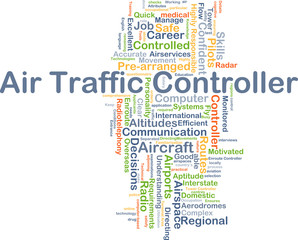 Fototapeta na wymiar Air traffic controller background concept