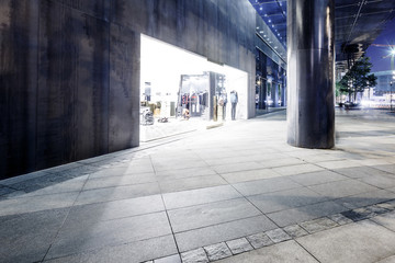 exterior of a modern shopping mall