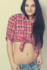 Beautiful woman are posing 