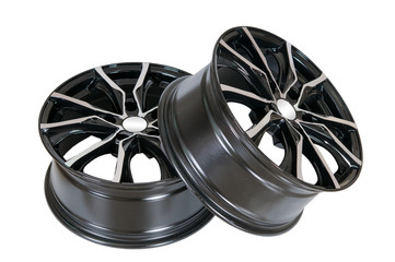 Car wheel Rim isolated on white.