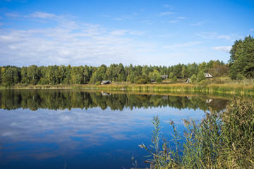 lake Kamenka near the lost village