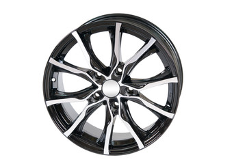 Obraz premium Car wheel Rim isolated on white.