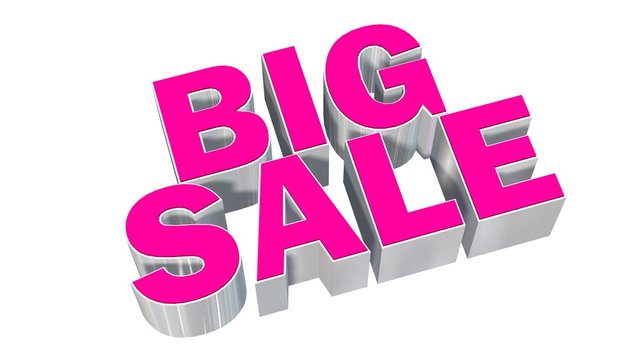 Big Sale - 3D Text