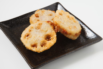レンコンのはさみ揚げ