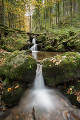 small waterfall in black forest, Germany