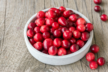 Schale mit Cranberrys