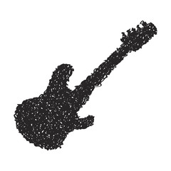 Simple doodle of a guitar